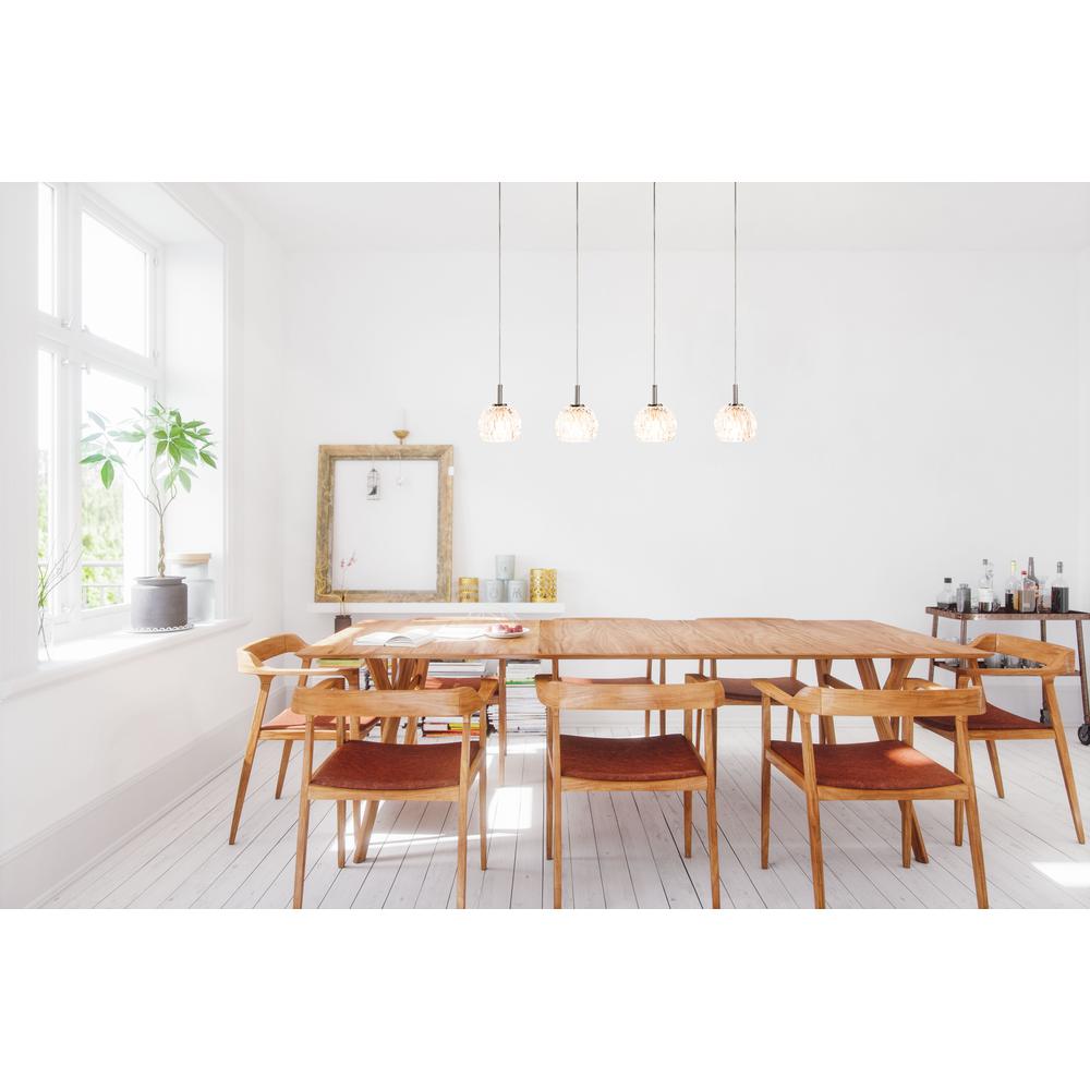 Lanson Pendant, Chrome/Clear. Picture 8