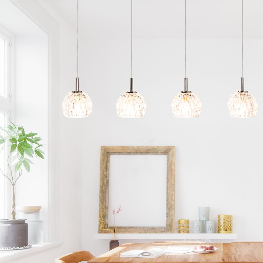 Lanson Pendant, Chrome/Clear. Picture 9