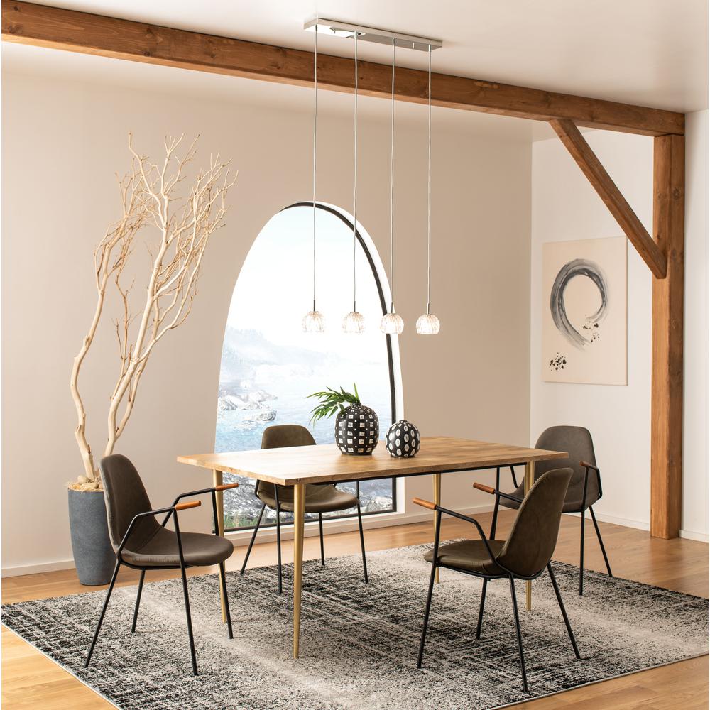 Lanson Pendant, Chrome/Clear. Picture 11