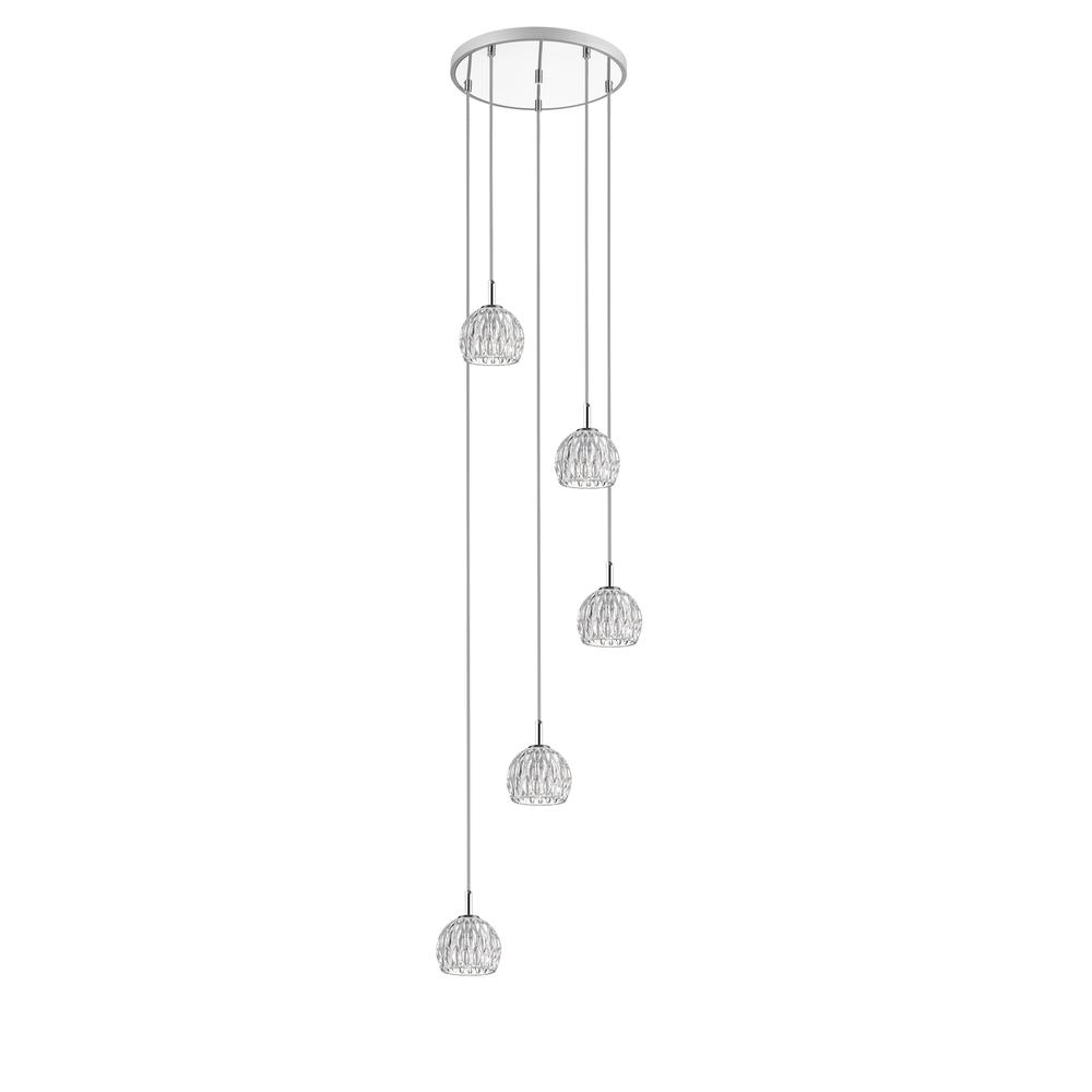 Daine Pendant, Chrome/Clear. Picture 12
