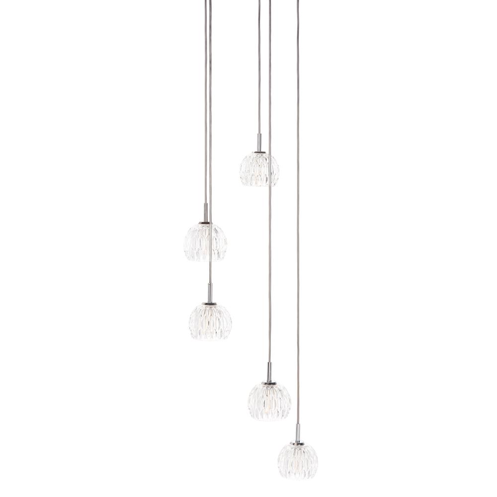 Daine Pendant, Chrome/Clear. Picture 4