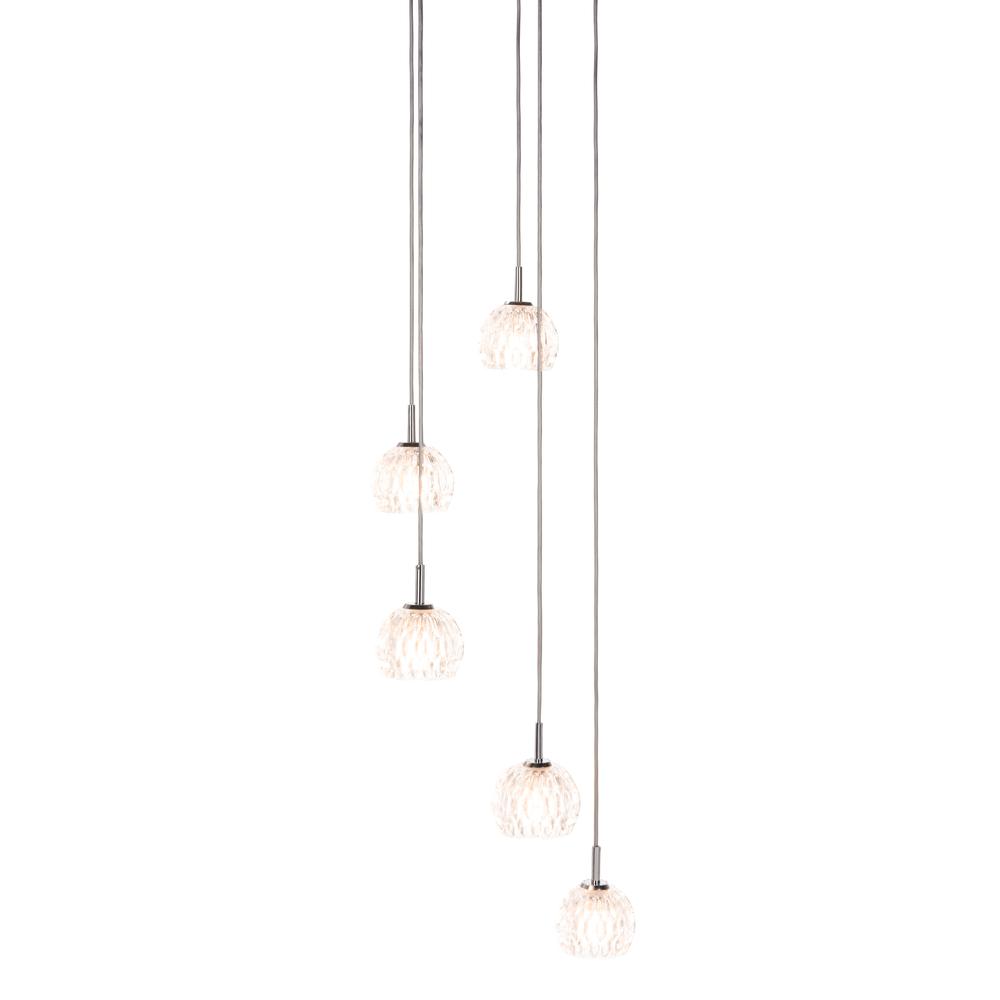 Daine Pendant, Chrome/Clear. Picture 5