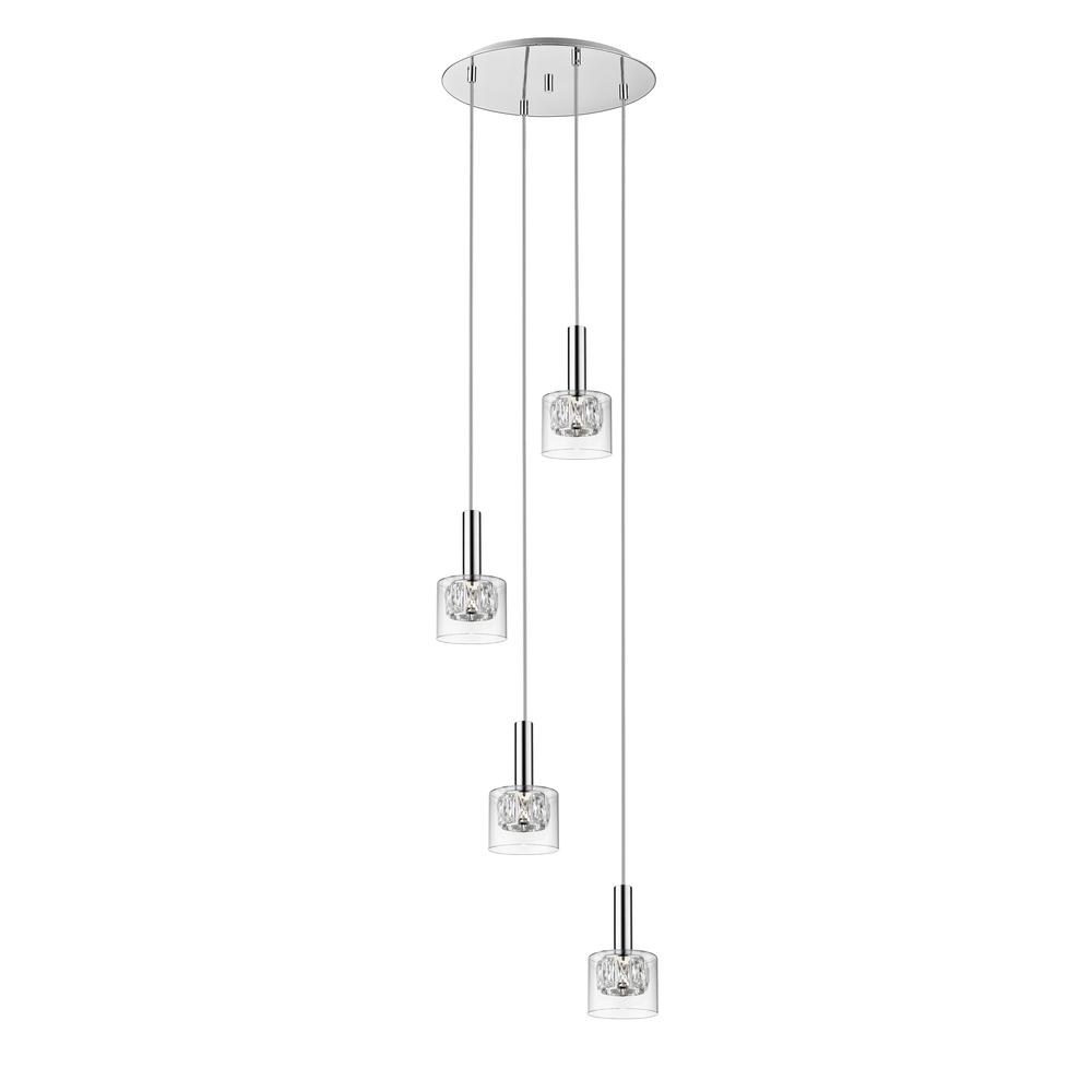 Eban Pendant, Chrome/Clear. Picture 5