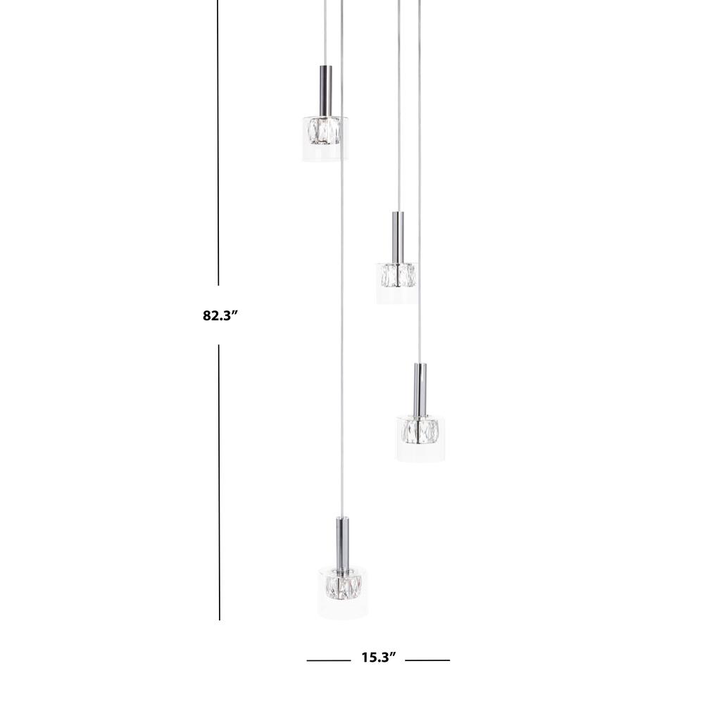 Eban Pendant, Chrome/Clear. Picture 1