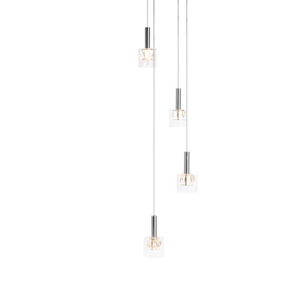 Eban Pendant, Chrome/Clear. Picture 2