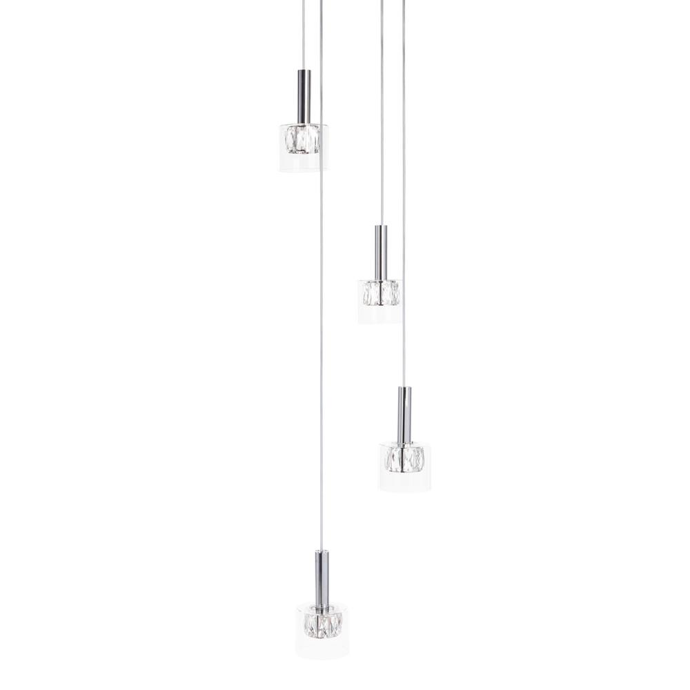 Eban Pendant, Chrome/Clear. Picture 3
