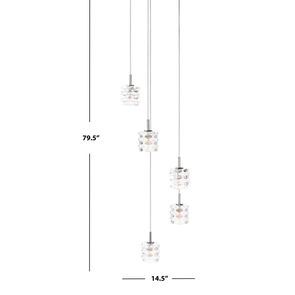Hadden Pendant, Chrome/Clear. Picture 3