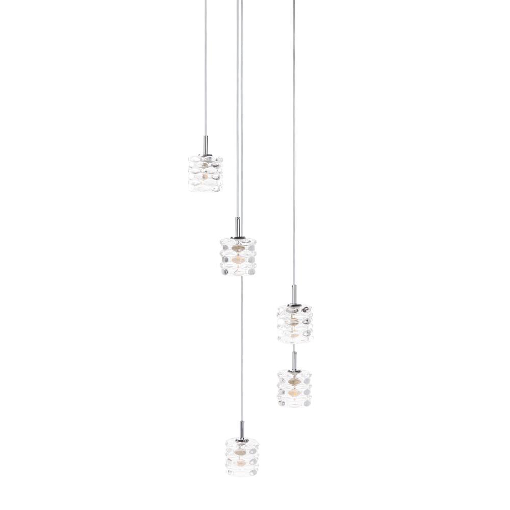 Hadden Pendant, Chrome/Clear. Picture 4
