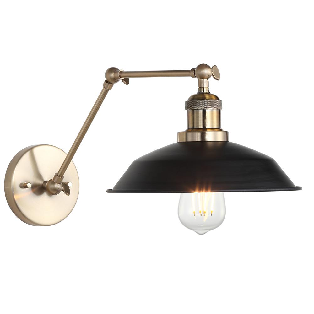 Kingston Wall Sconce, Brass Gold/Black. Picture 4