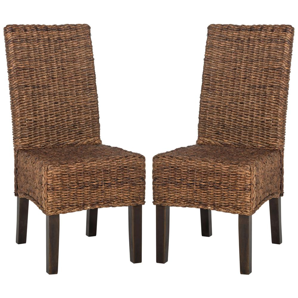 AVITA 18''H WICKER DINING CHAIR, SEA8012B-SET2. Picture 1