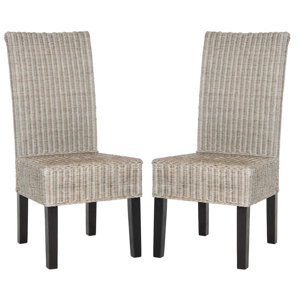 ARJUN 18''H WICKER DINING CHAIR, SEA8013B-SET2. Picture 1