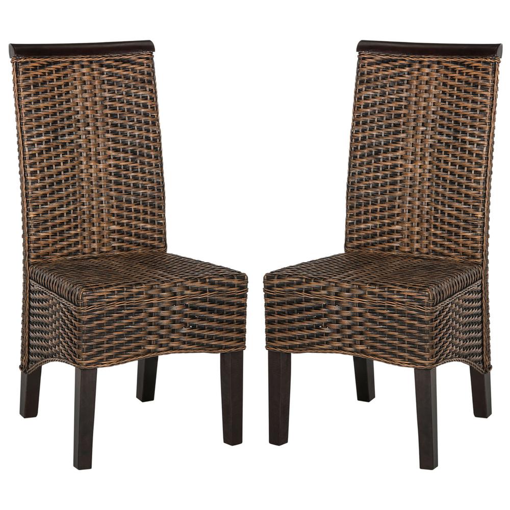 ILYA 18''H WICKER DINING CHAIR, SEA8017C-SET2. Picture 1