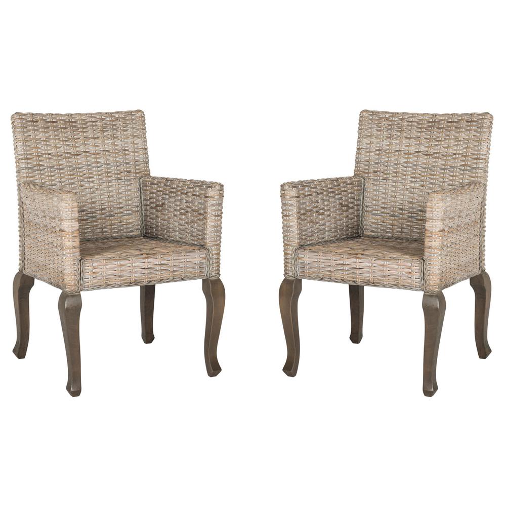 ARMANDO 18''H WICKER DINING CHAIR, SEA8019B-SET2. Picture 1