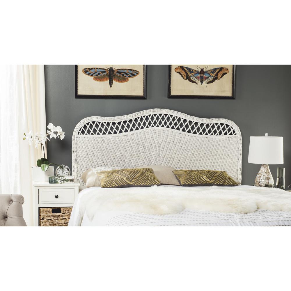 SEPHINA WHITE RATTAN HEADBOARD, SEA8033B-Q. Picture 1
