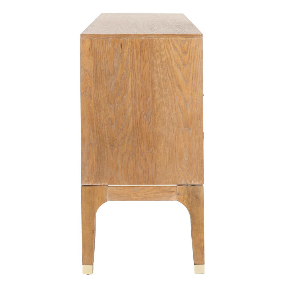 Lorna 6 Drawer Contemporary Dresser, Rustic Oak. Picture 11