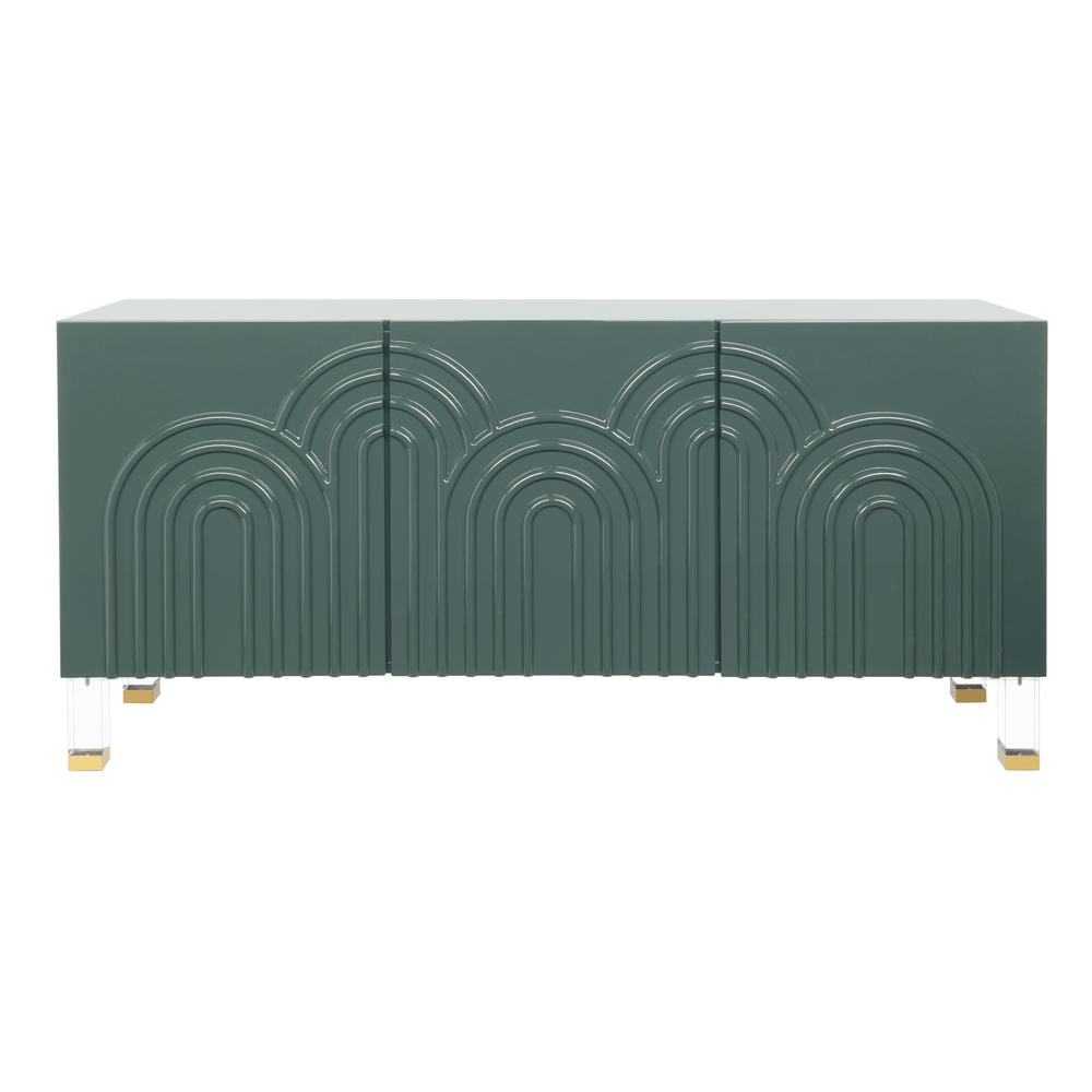 Saturn Wave Acrylic Sideboard, Moss. Picture 1