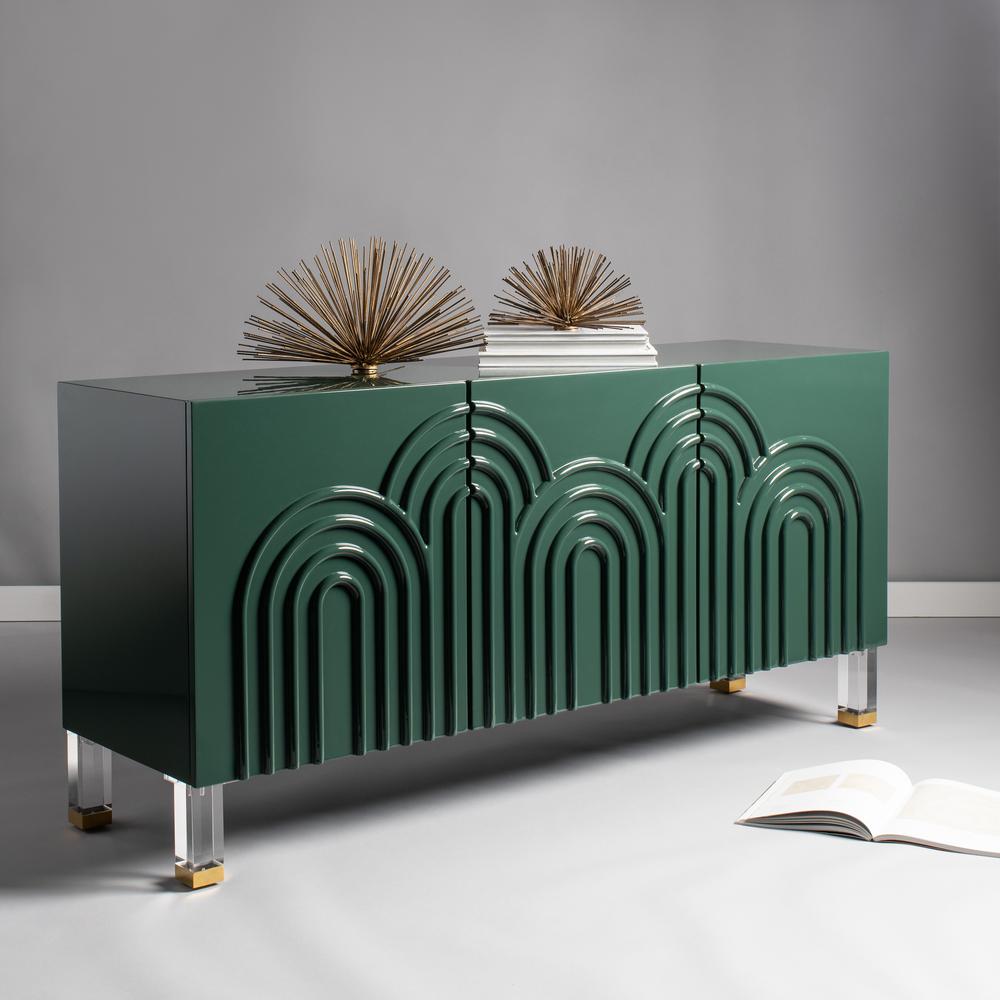 Saturn Wave Acrylic Sideboard, Moss. Picture 9