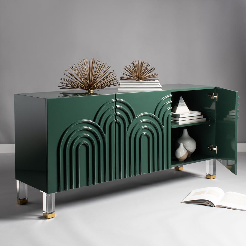 Saturn Wave Acrylic Sideboard, Moss. Picture 8