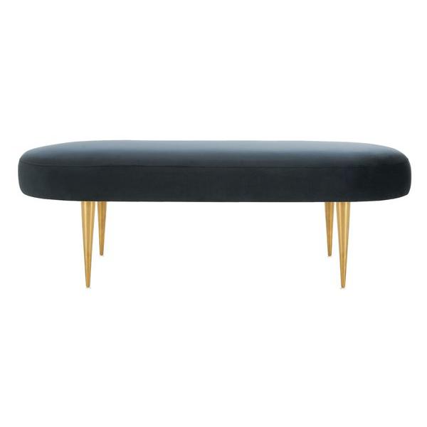 CORINNE VELVET OVAL BENCH, SFV4704B. Picture 1