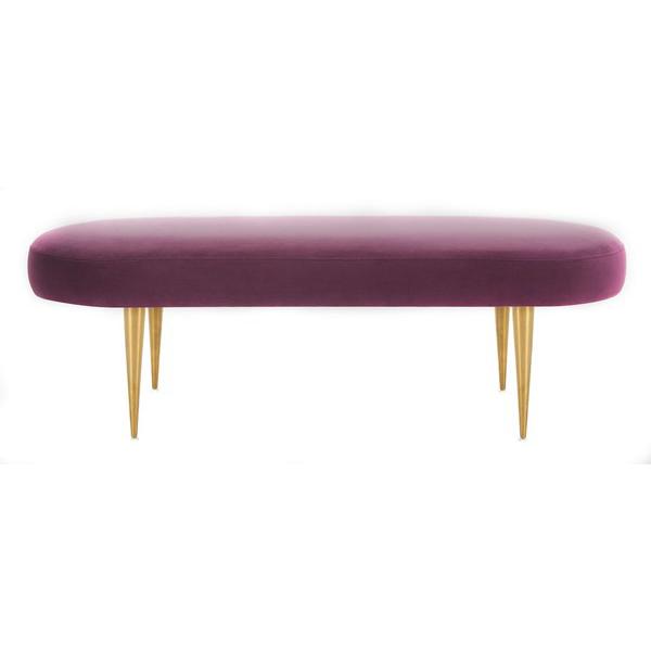 CORINNE VELVET OVAL BENCH, SFV4704C. Picture 1