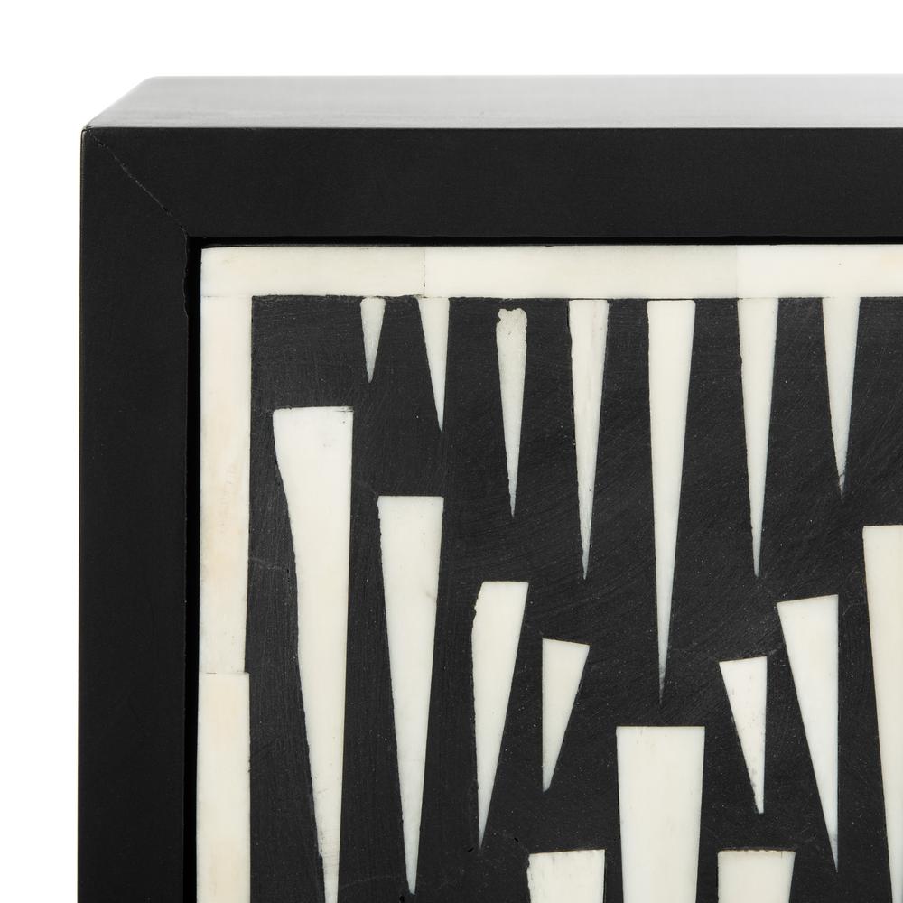 Tessie Bone Inlay Nightstand, Black. Picture 4