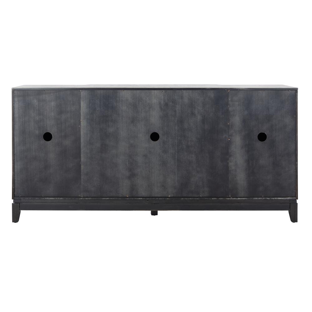 Madeleine Mirrored Sideboard, Black. Picture 2
