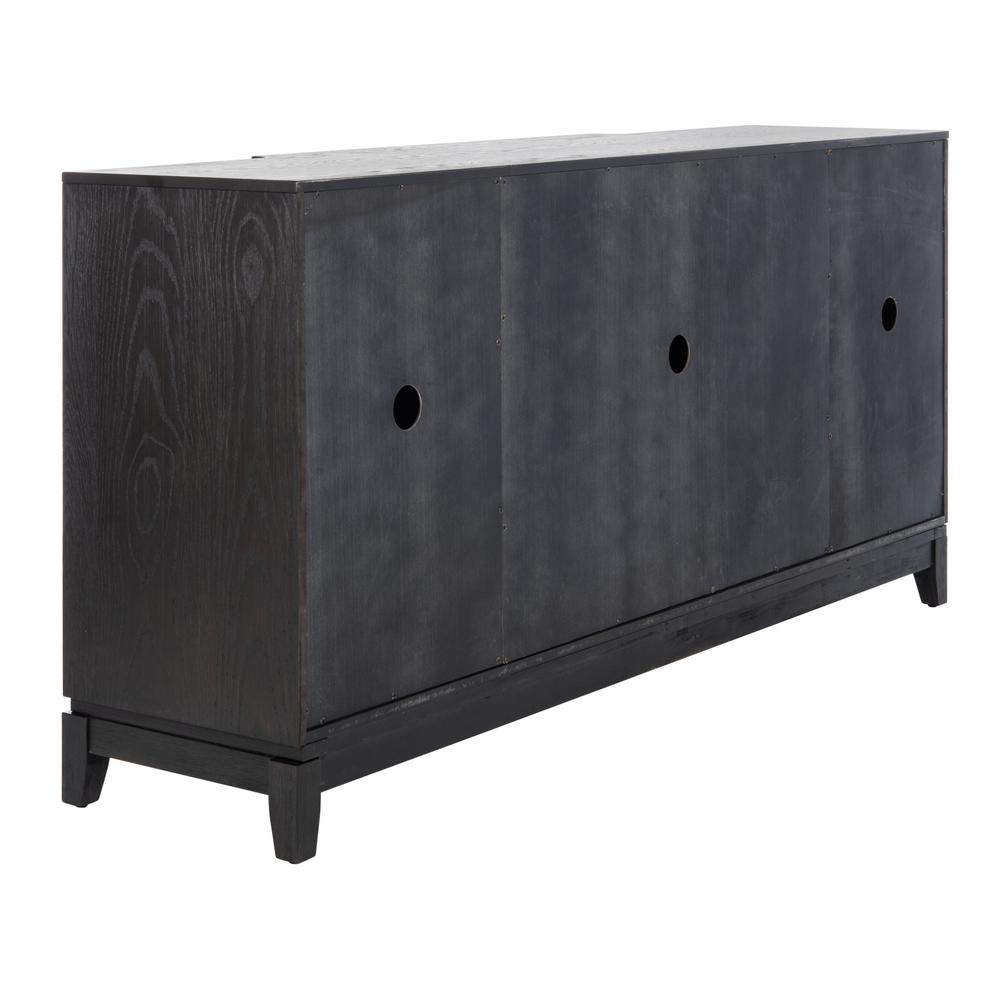 Madeleine Mirrored Sideboard, Black. Picture 3