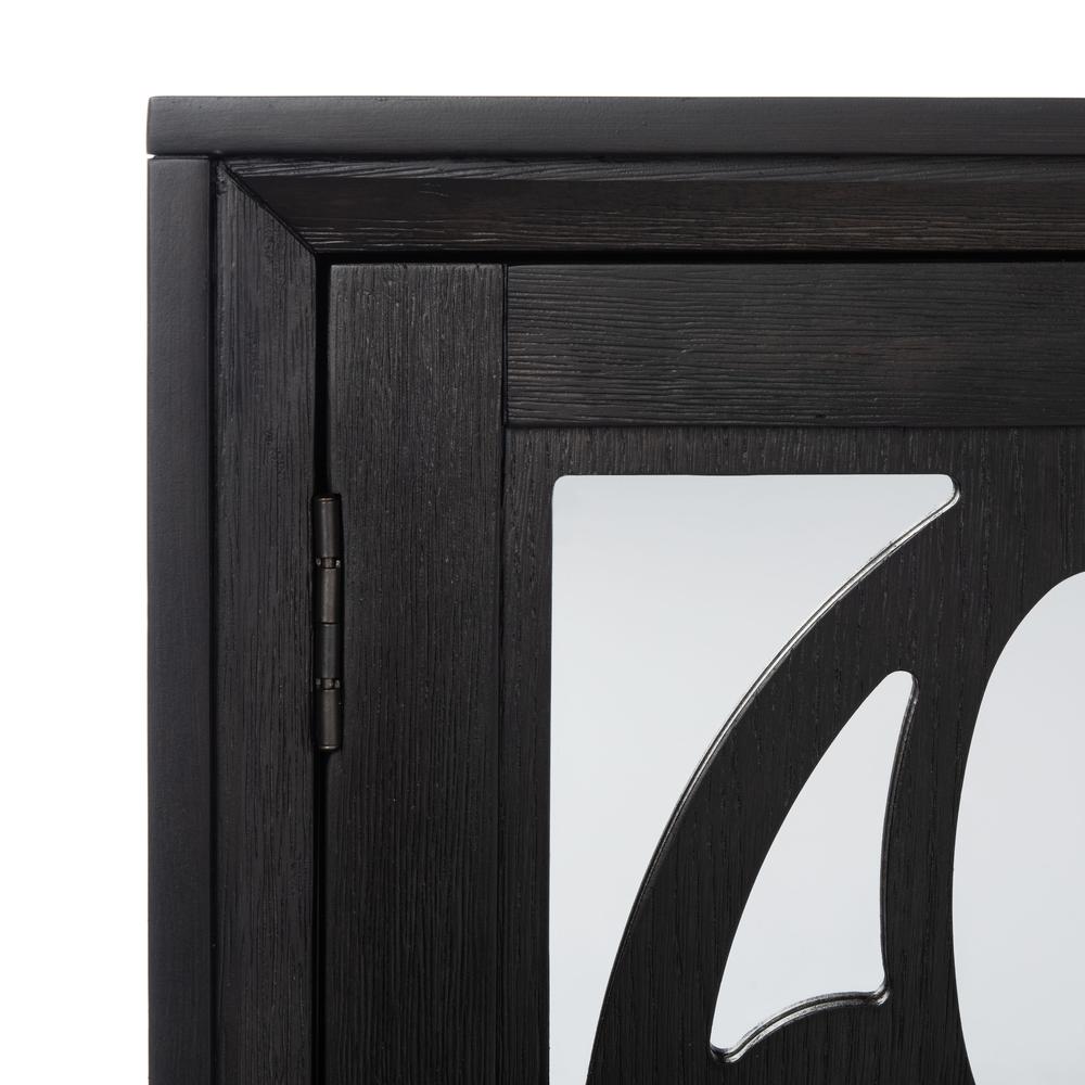 Madeleine Mirrored Sideboard, Black. Picture 4