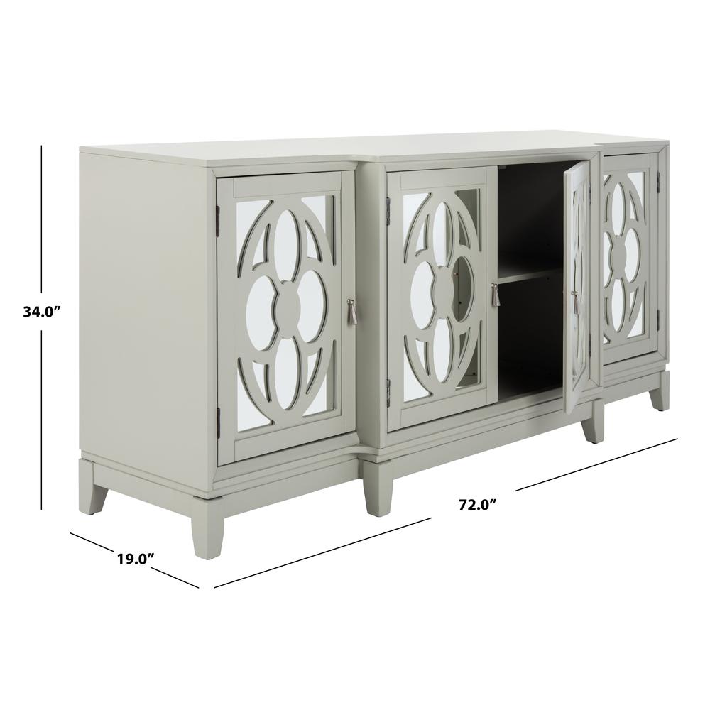 Madeleine Mirrored Sideboard, Grey. Picture 6