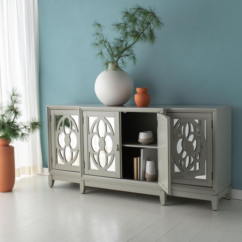Madeleine Mirrored Sideboard, Grey. Picture 8