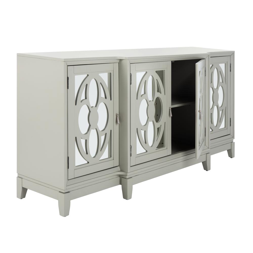 Madeleine Mirrored Sideboard, Grey. Picture 10