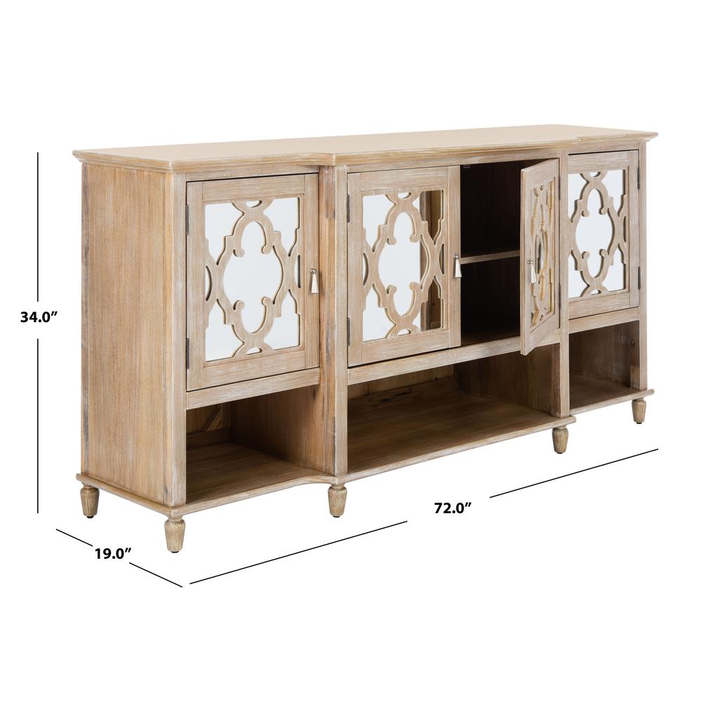 Juliette Mirrored Sideboard, White. Picture 6