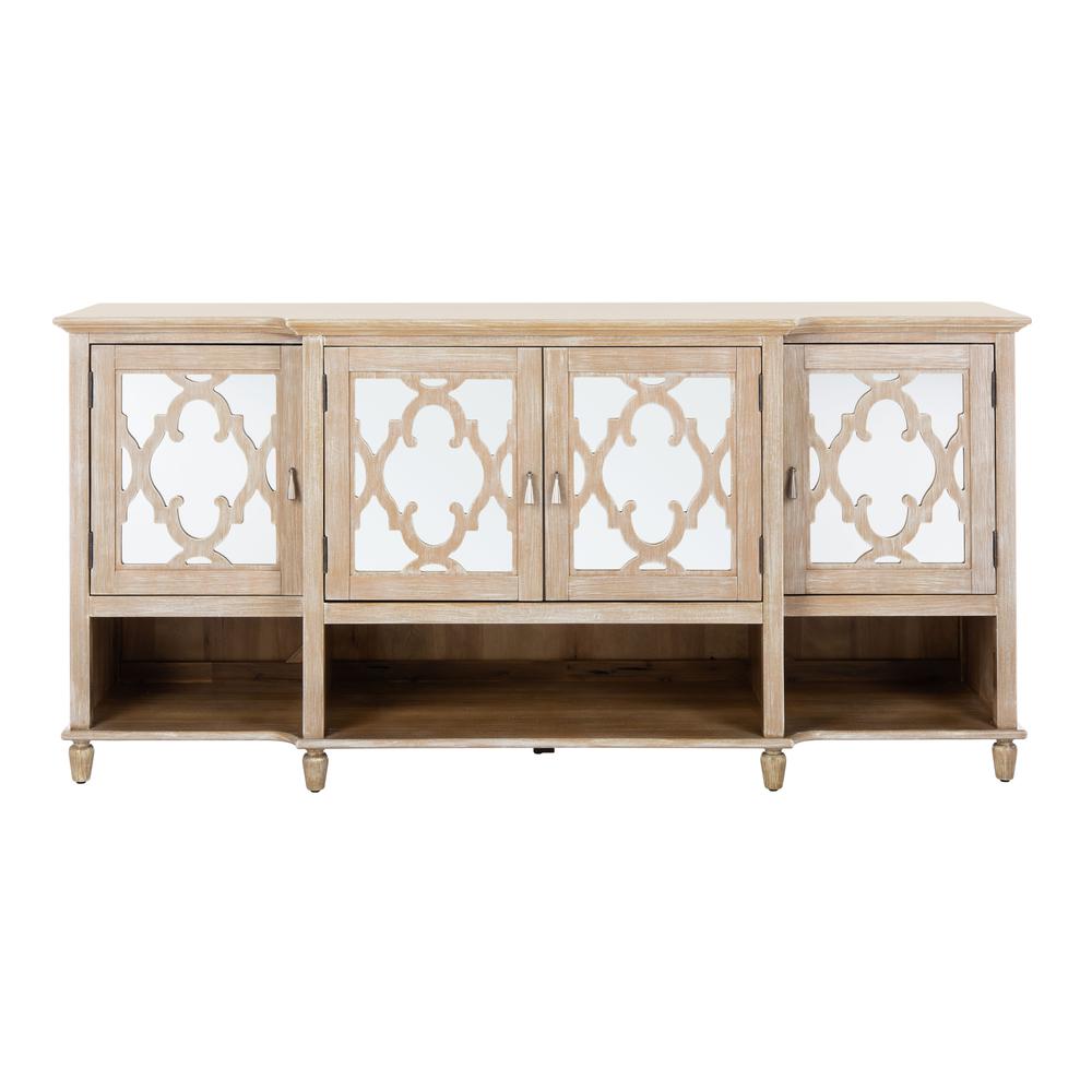 Juliette Mirrored Sideboard, White. Picture 1