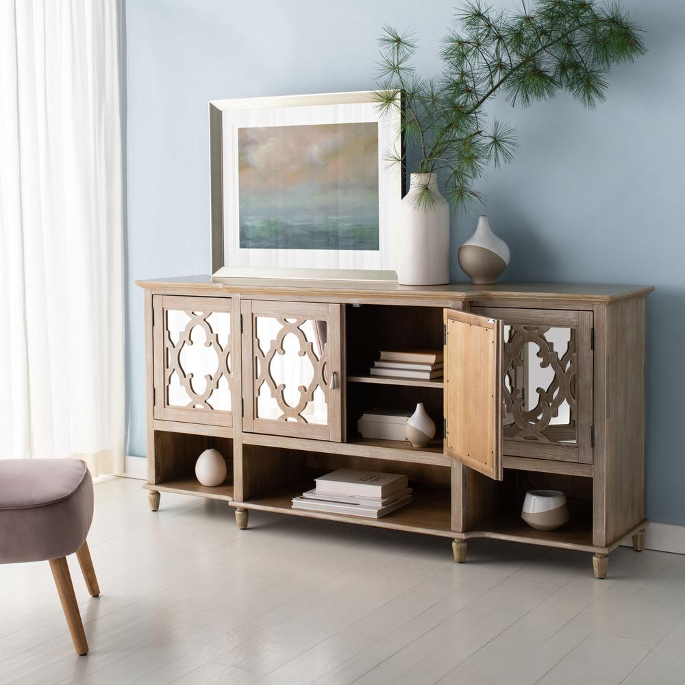 Juliette Mirrored Sideboard, White. Picture 8