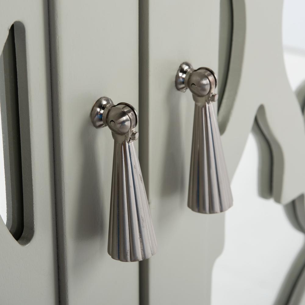 Juliette Mirrored Sideboard, Grey. Picture 5