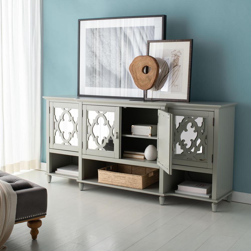 Juliette Mirrored Sideboard, Grey. Picture 8