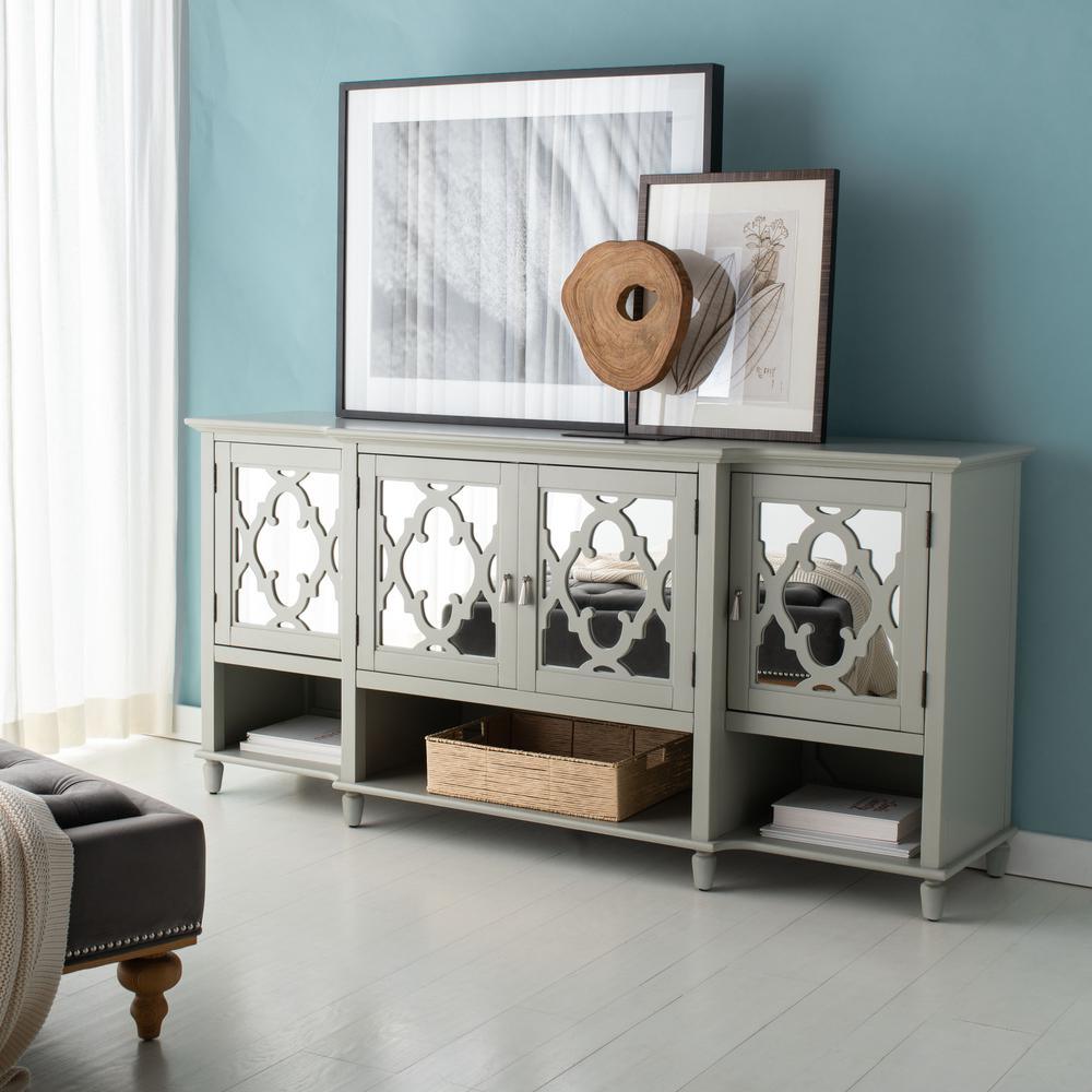 Juliette Mirrored Sideboard, Grey. Picture 9