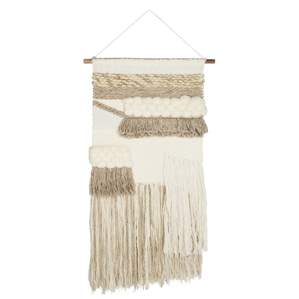 Sedona Woven Wall Art 122 Cream Beige, Cream/Beige. Picture 1
