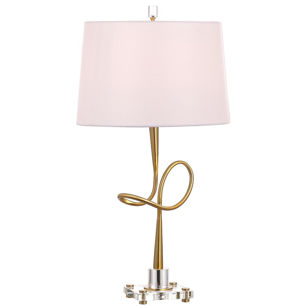 Hensley 30.25-Inch H Table Lamp , Gold/Clear. Picture 5
