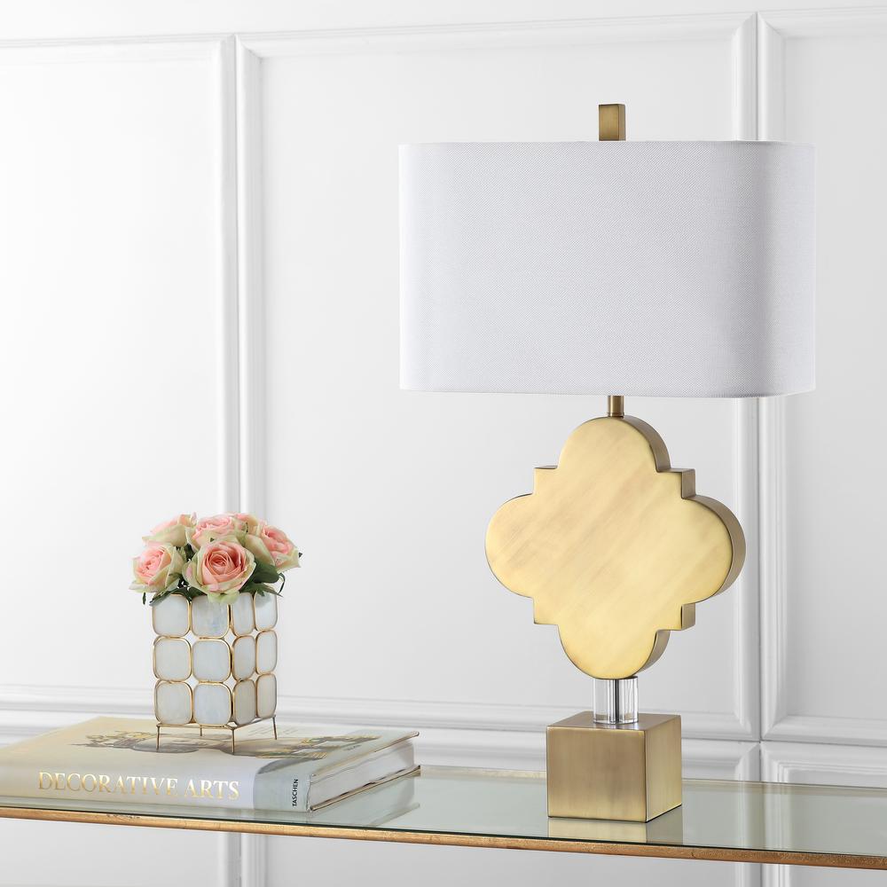 Marina Trellis 31.5-Inch H Table Lamp , Gold. Picture 2