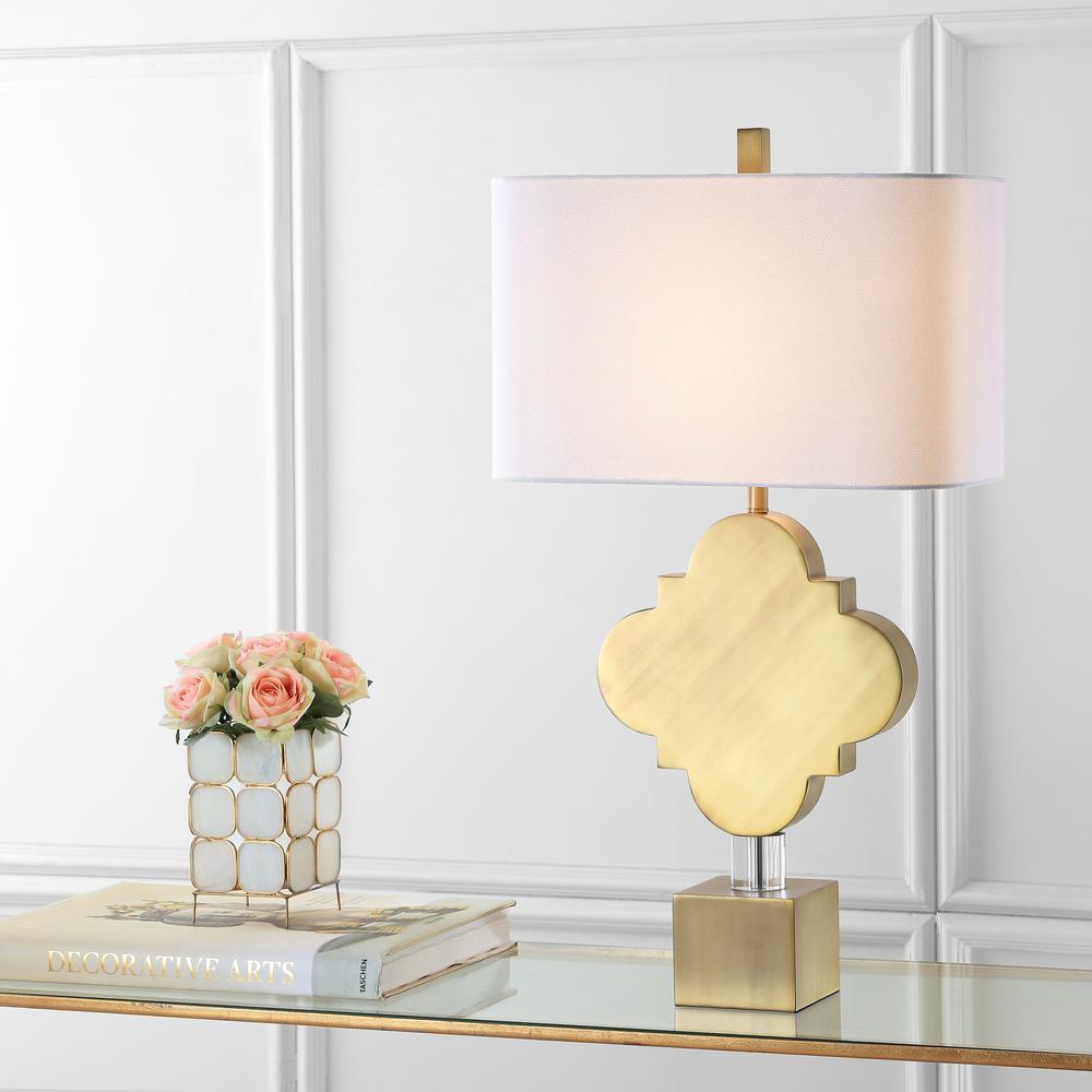 Marina Trellis 31.5-Inch H Table Lamp , Gold. Picture 4