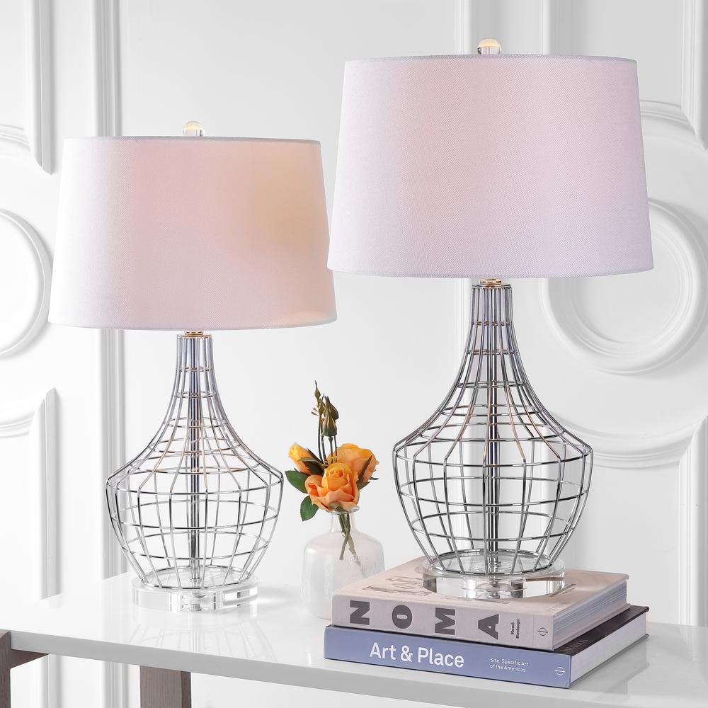 Olga Table Lamp, Silver. Picture 2
