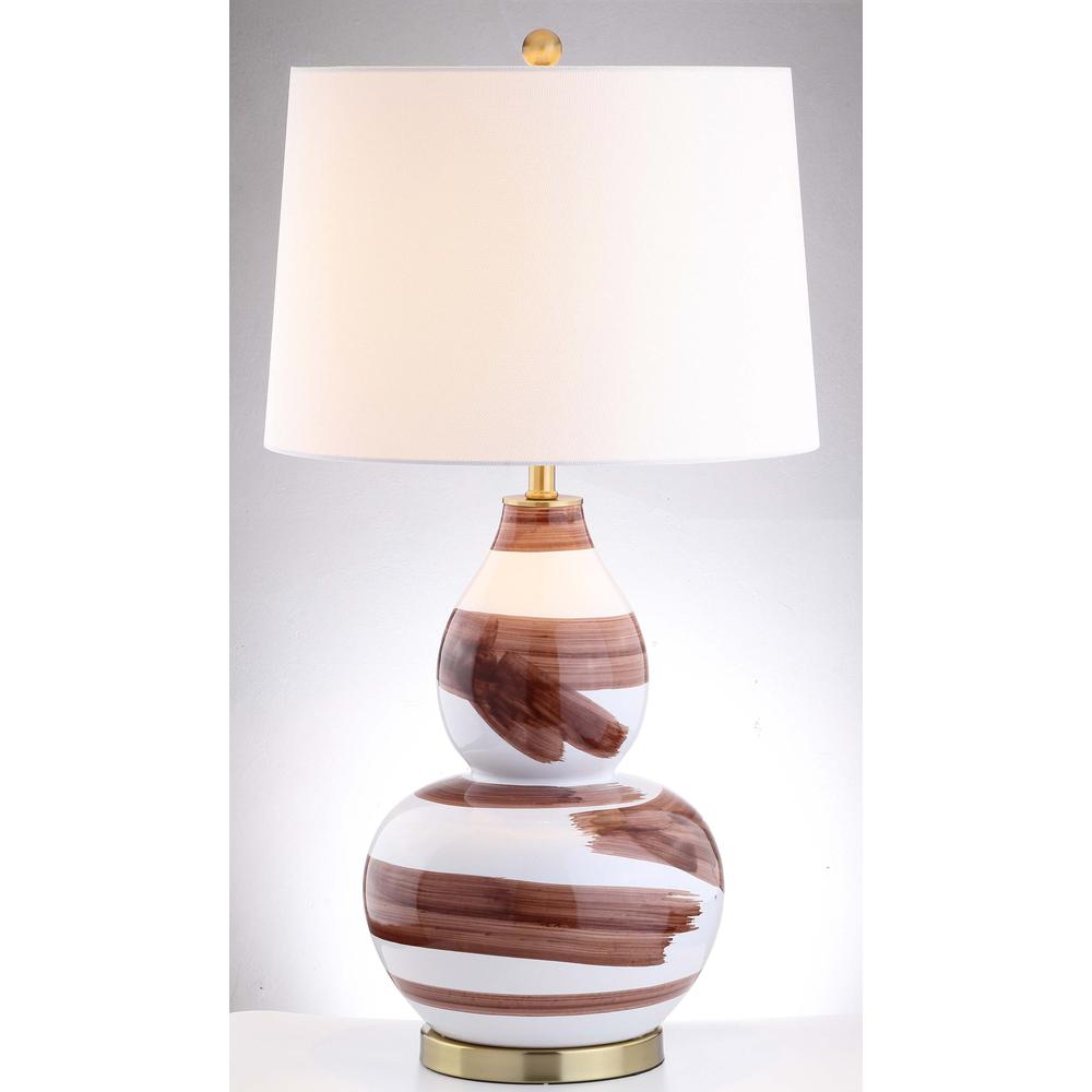 Aileen Table Lamp, Brown/White. Picture 5