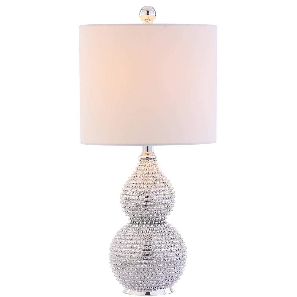 Clarabel Chrome 20-Inch H Table Lamp, Silver. Picture 3