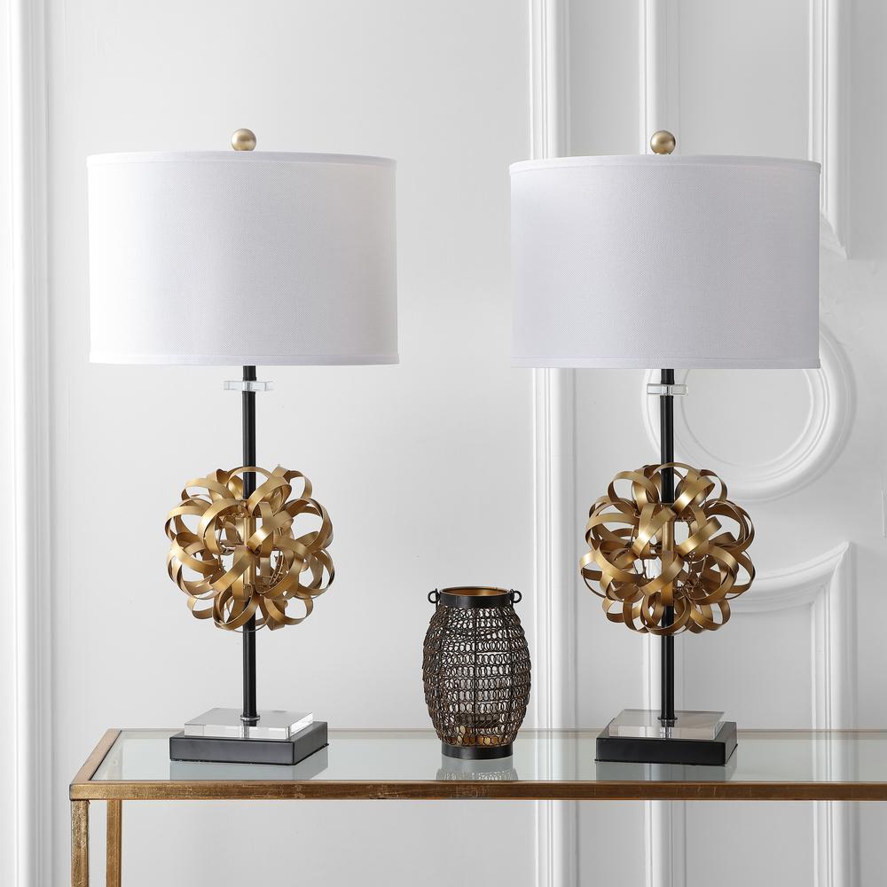 Lionel Table Lamp, Gold/Black. Picture 1
