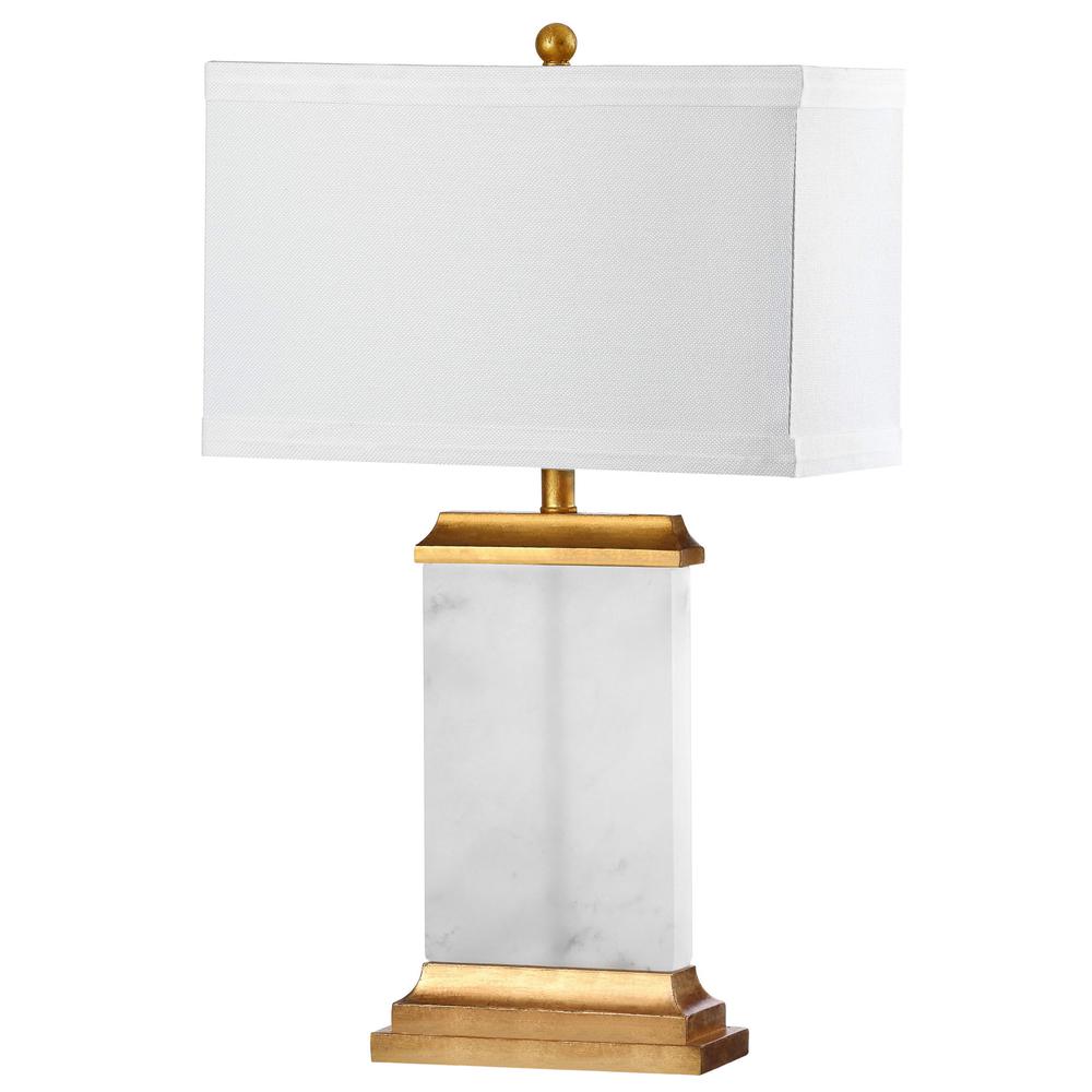 Delilah Alabaster Table Lamp, White, TBL4068A. Picture 2