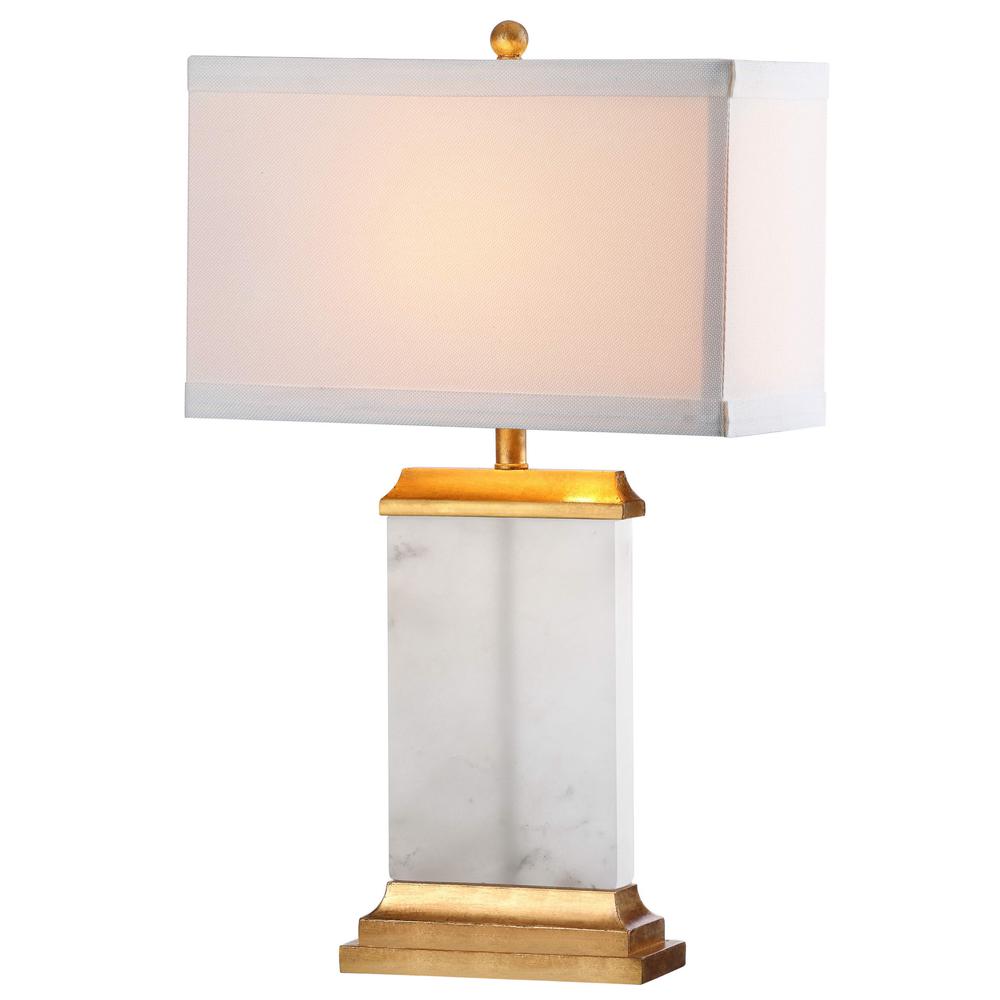 Delilah Alabaster Table Lamp, White, TBL4068A. Picture 3