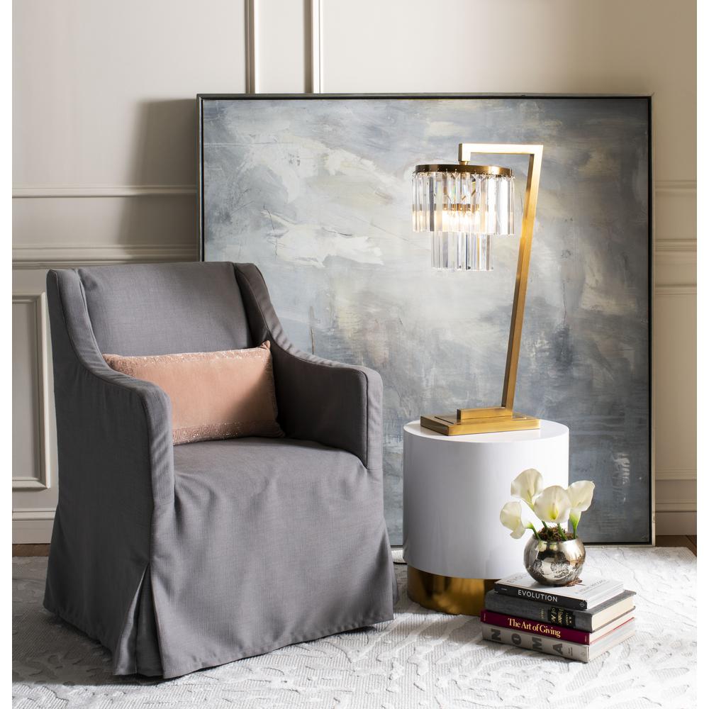 Callum Table Lamp, Brass Gold/Clear. Picture 8