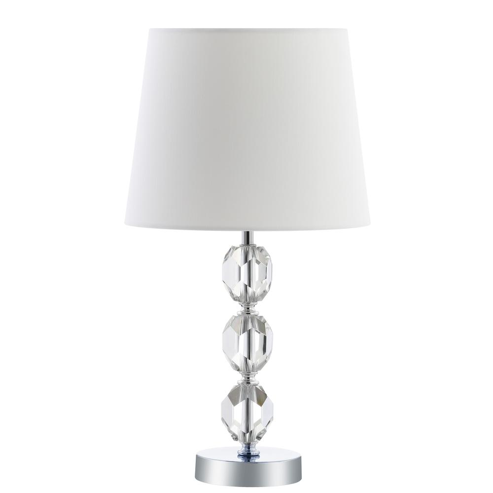 Brockton Table Lamp, Clear/Chrome. Picture 4