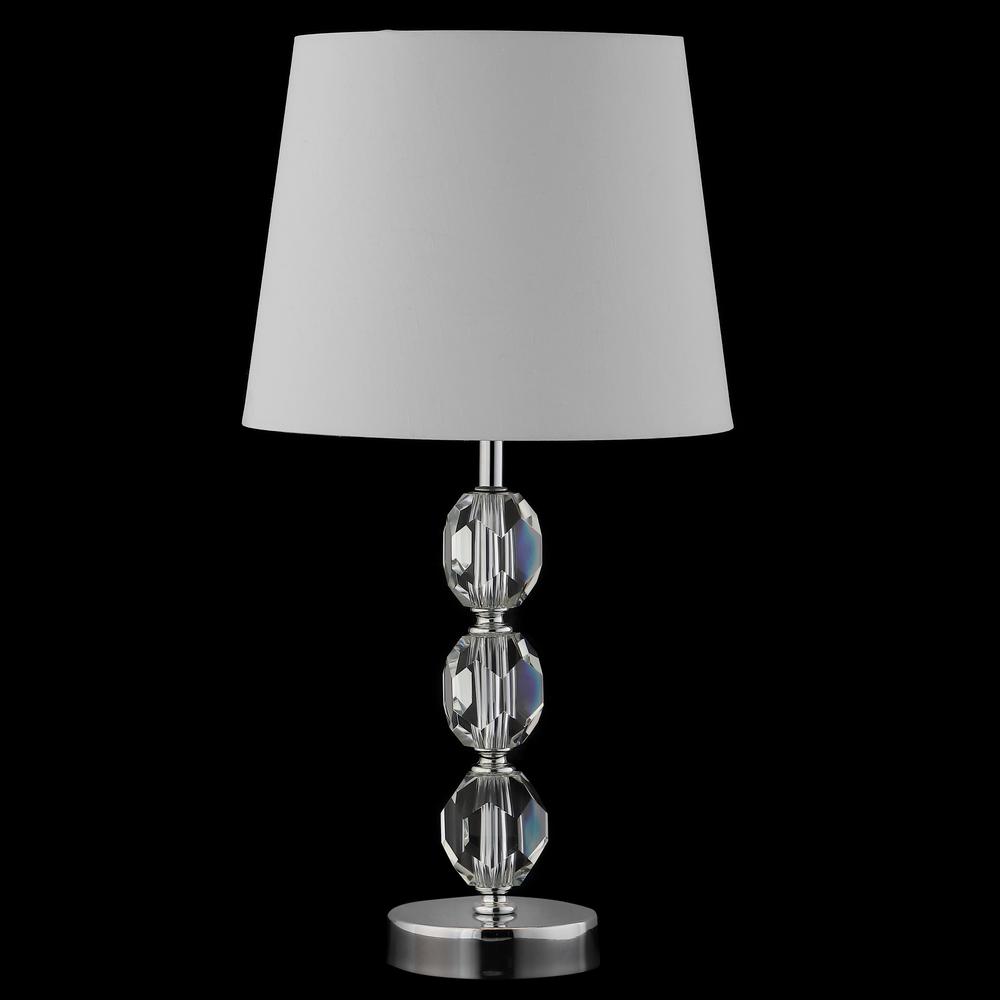 Brockton Table Lamp, Clear/Chrome. Picture 2